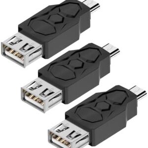 Micro USB 2.0 Male to USB Female Connector